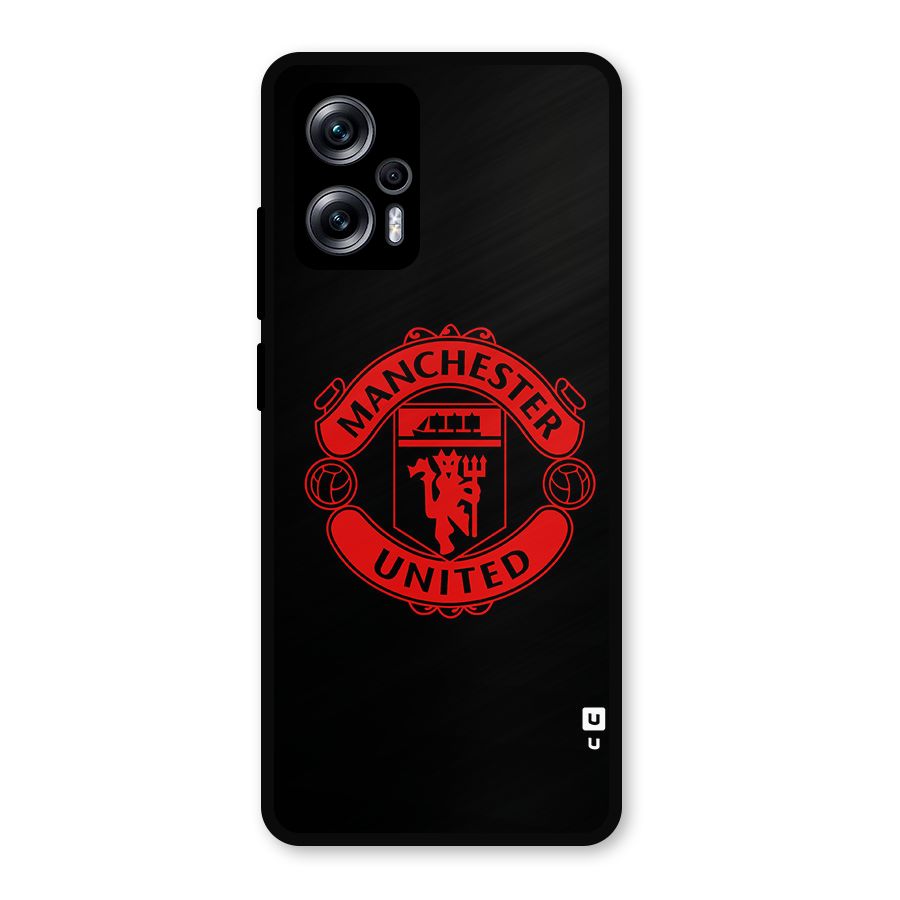 Bold Mancheter United Metal Back Case for Redmi K50i