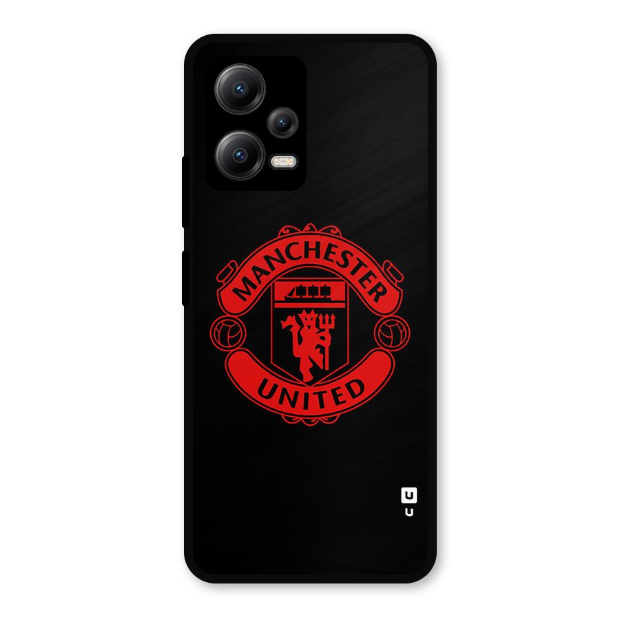Bold Mancheter United Metal Back Case for Redmi Note 12 5G