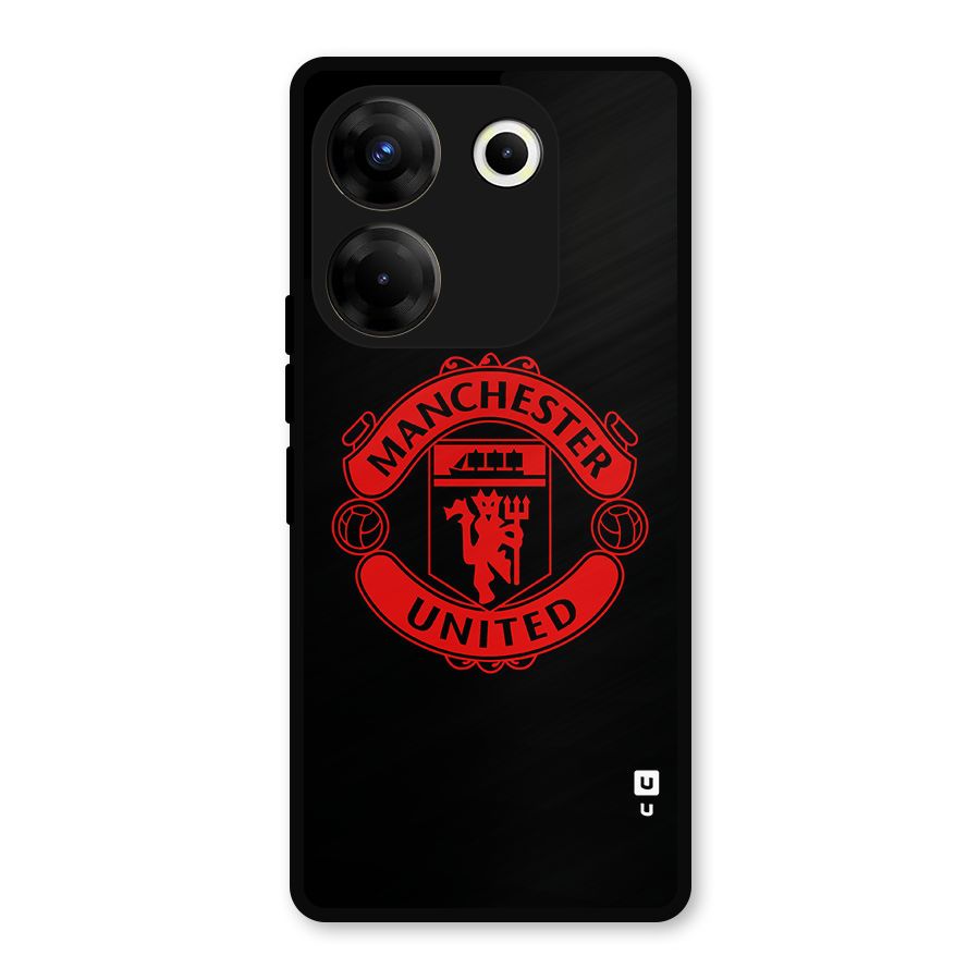 Bold Mancheter United Metal Back Case for Tecno Camon 20