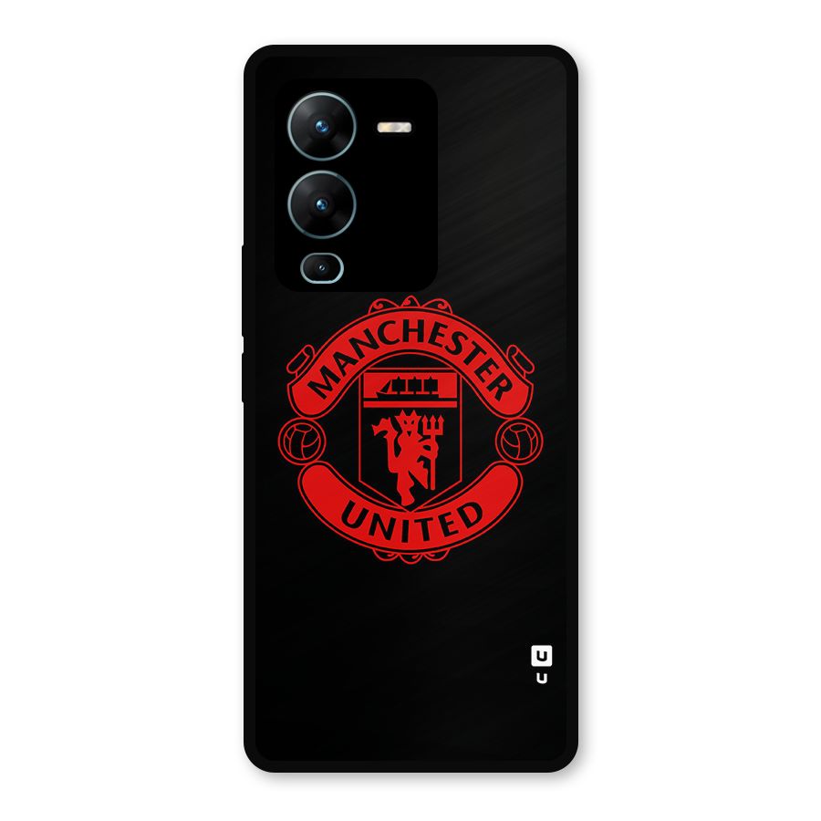 Bold Mancheter United Metal Back Case for Vivo V25 Pro