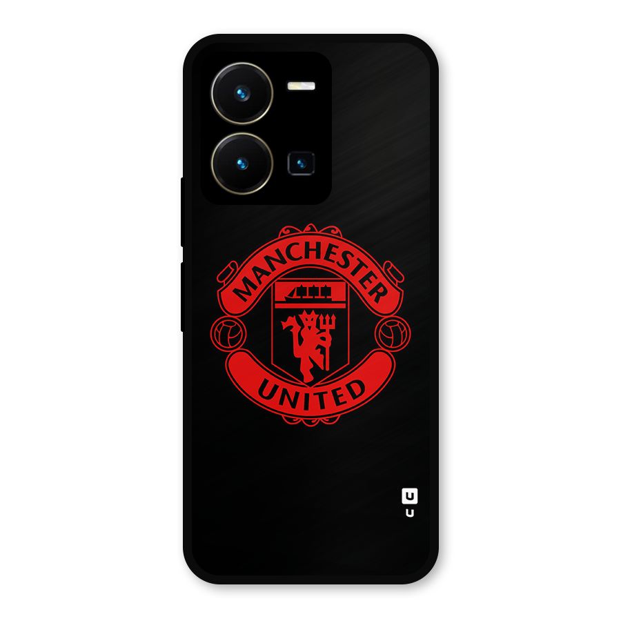 Bold Mancheter United Metal Back Case for Vivo Y35