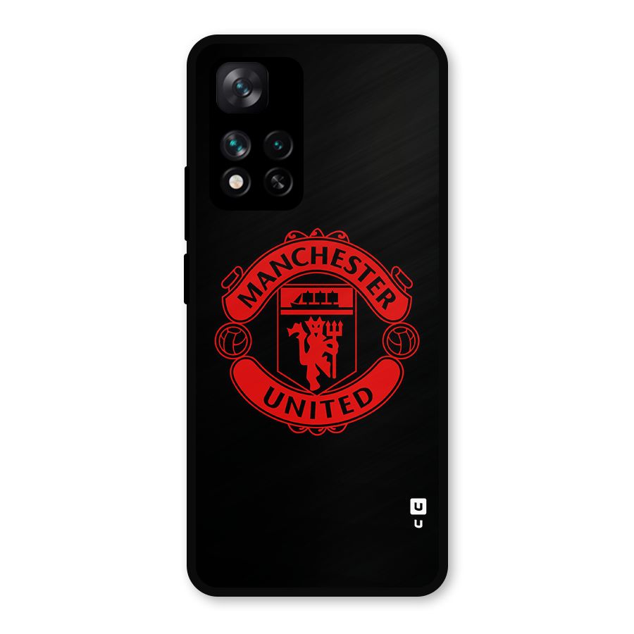 Bold Mancheter United Metal Back Case for Xiaomi 11i Hypercharge 5G
