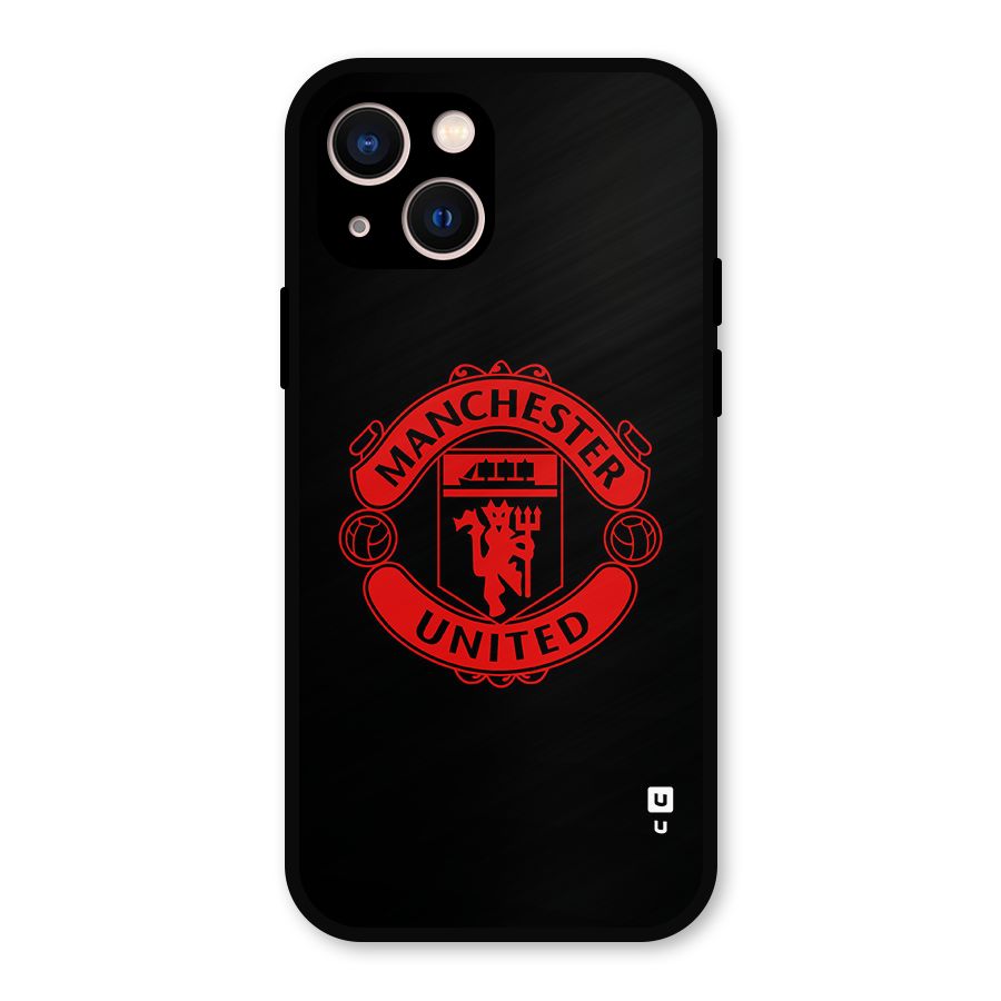 Bold Mancheter United Metal Back Case for iPhone 13