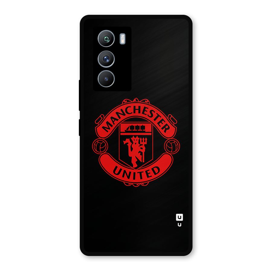Bold Mancheter United Metal Back Case for iQOO 9 SE