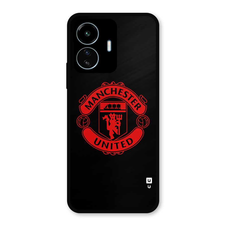 Bold Mancheter United Metal Back Case for vivo iQOO Z6 Lite 5G