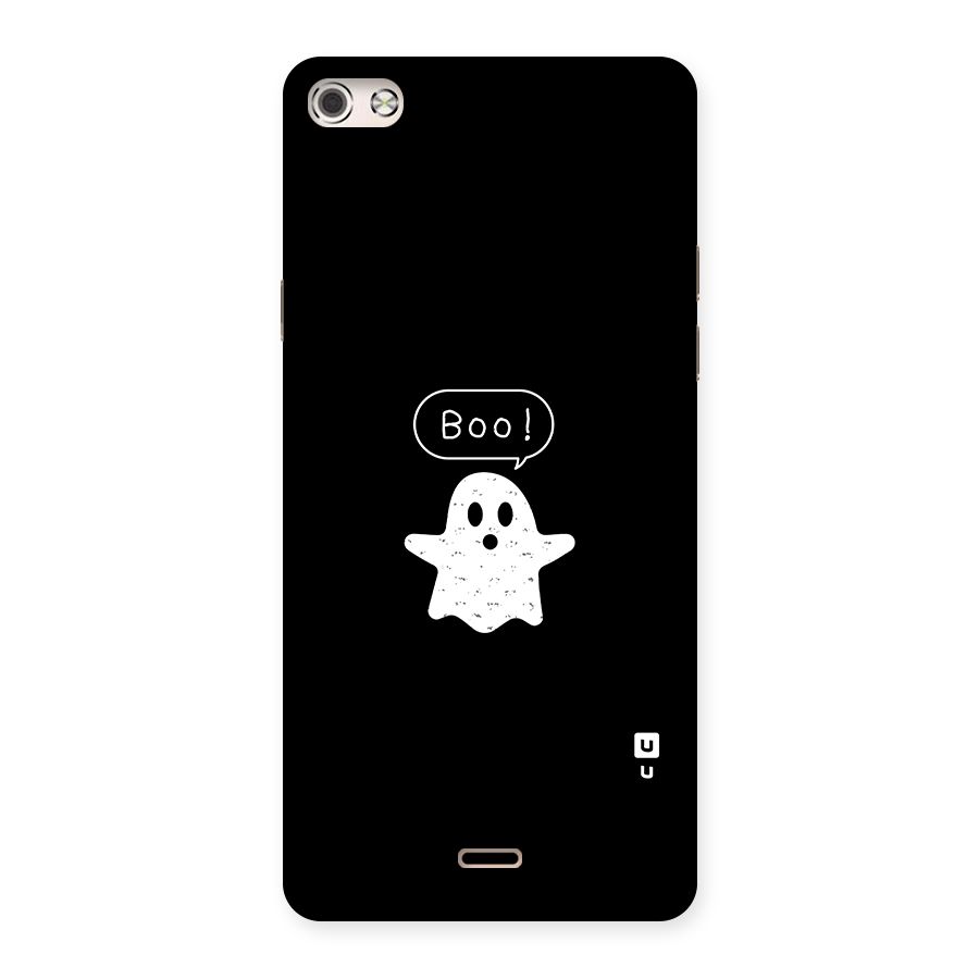 Boo Cute Ghost Back Case for Micromax Canvas Silver 5