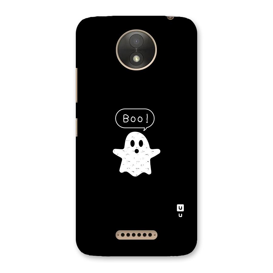 Boo Cute Ghost Back Case for Moto C Plus
