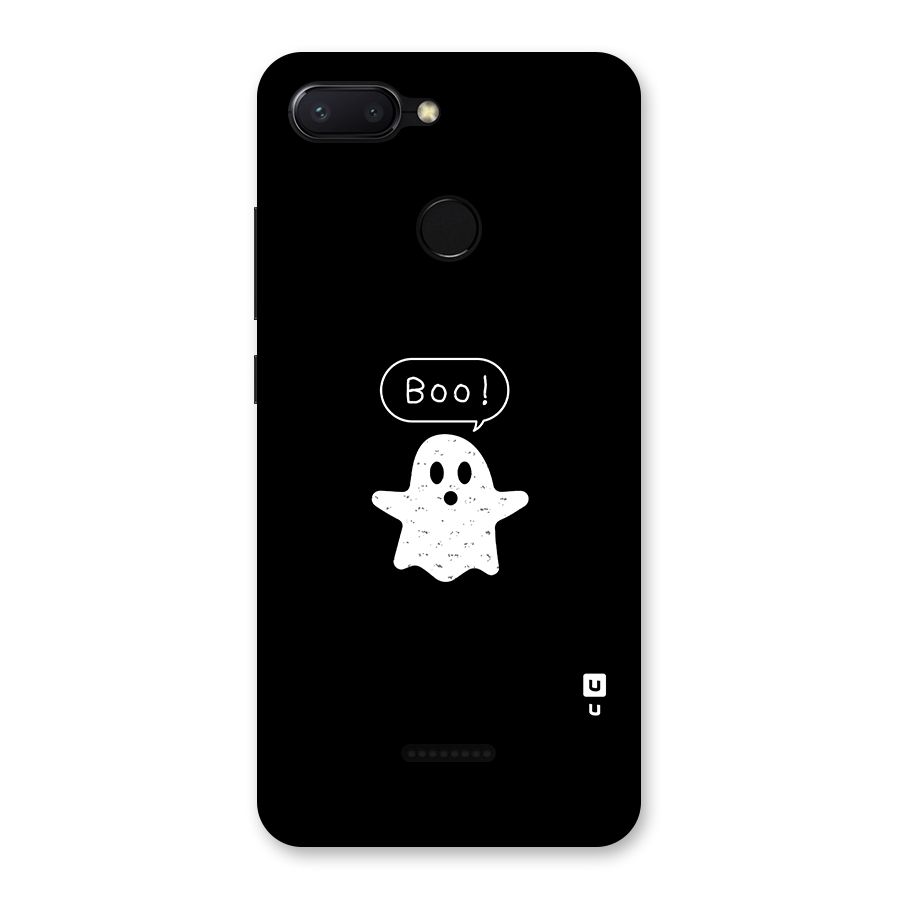 Boo Cute Ghost Back Case for Redmi 6