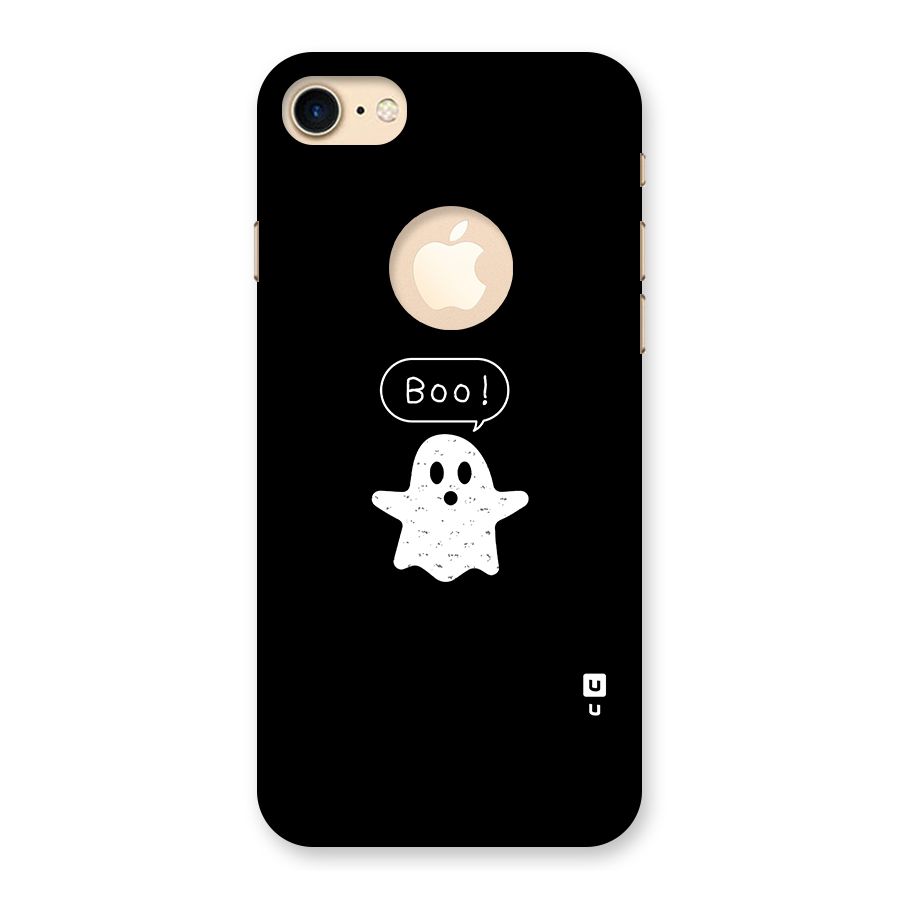 Boo Cute Ghost Back Case for iPhone 7 Logo Cut