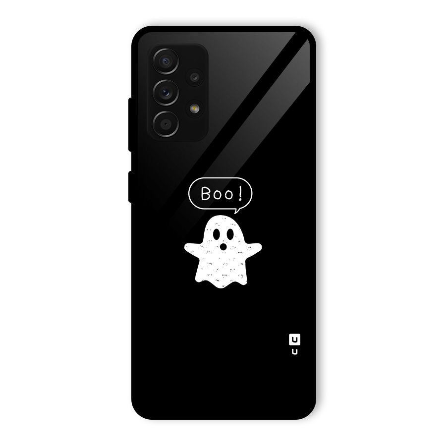 Boo Cute Ghost Glass Back Case for Galaxy A53 5G