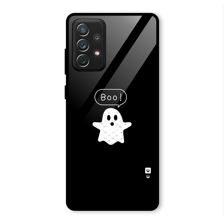 Boo Cute Ghost Glass Back Case for Galaxy A72