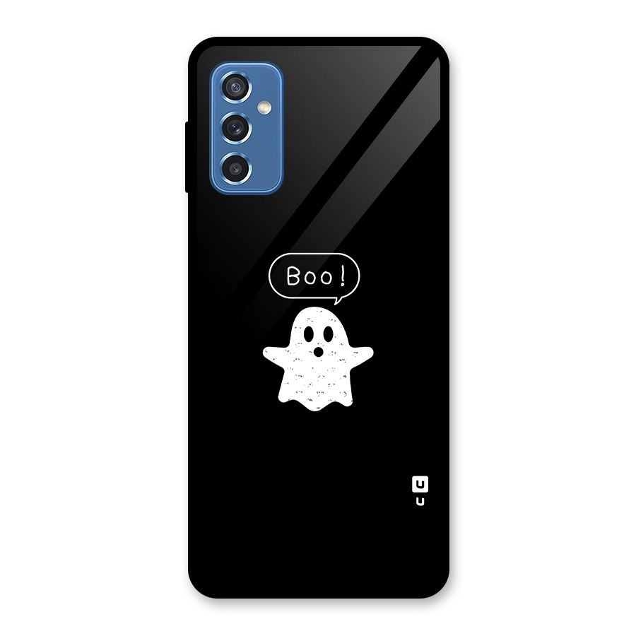 Boo Cute Ghost Glass Back Case for Galaxy M52 5G