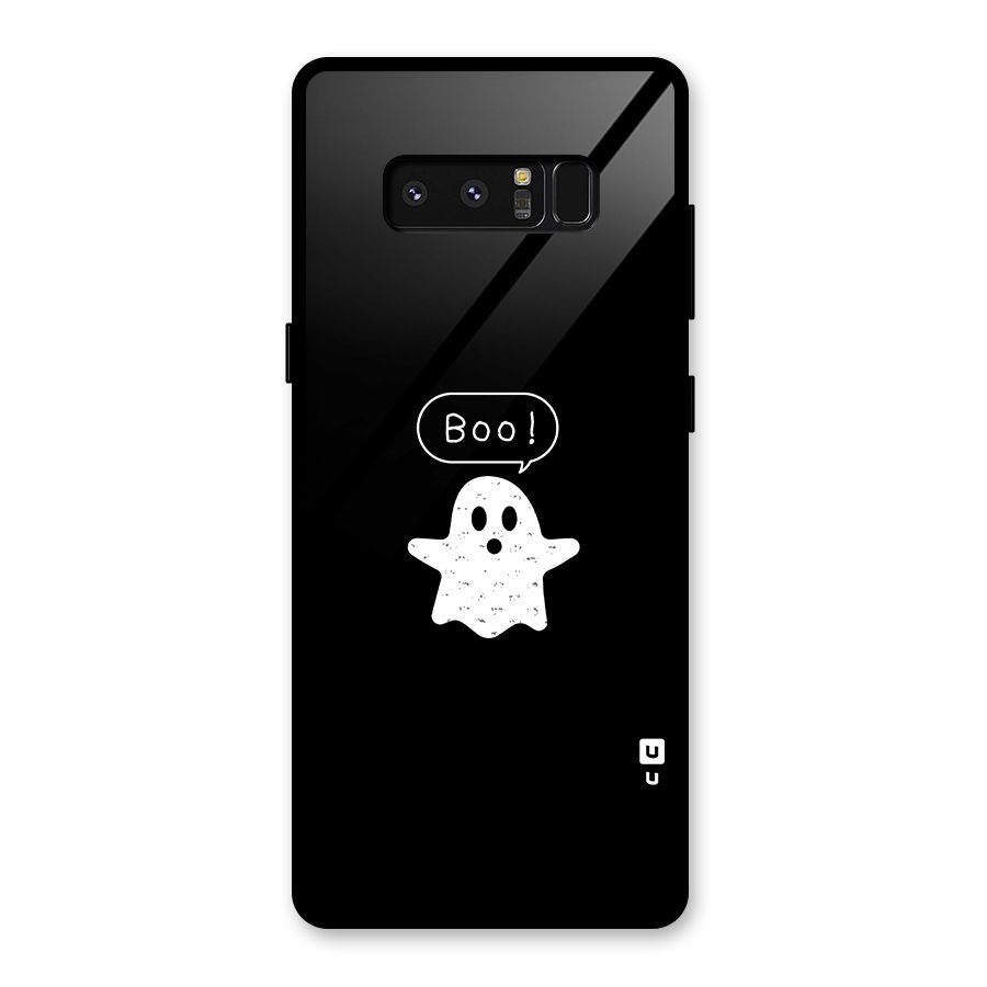 Boo Cute Ghost Glass Back Case for Galaxy Note 8