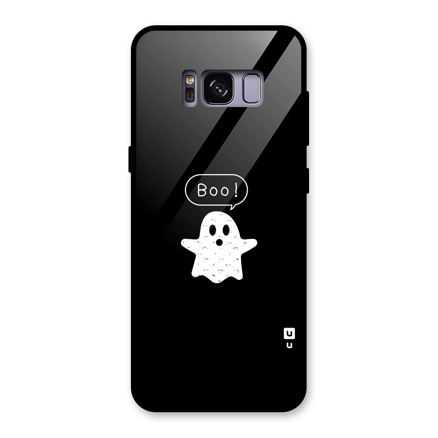 Boo Cute Ghost Glass Back Case for Galaxy S8