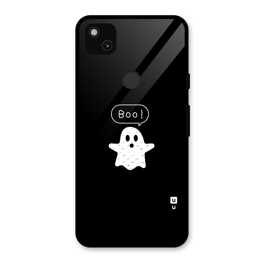 Boo Cute Ghost Glass Back Case for Google Pixel 4a