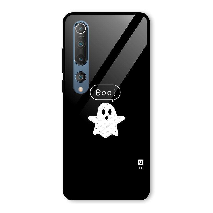 Boo Cute Ghost Glass Back Case for Mi 10