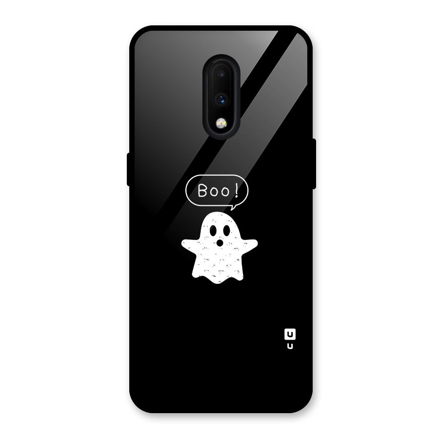 Boo Cute Ghost Glass Back Case for OnePlus 7