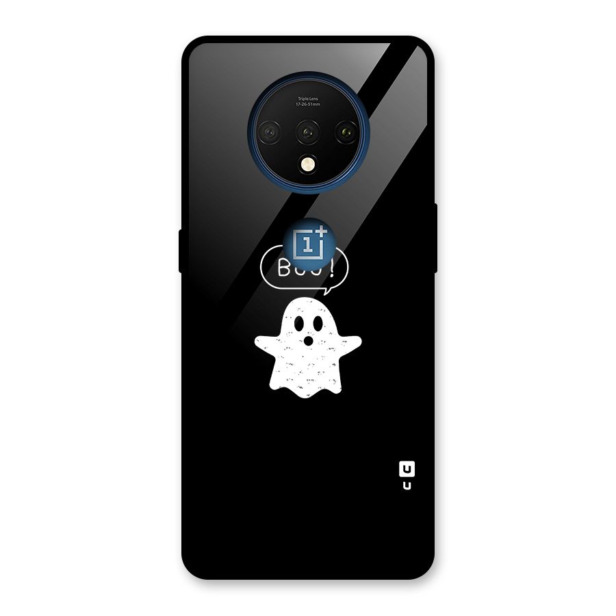 Boo Cute Ghost Glass Back Case for OnePlus 7T