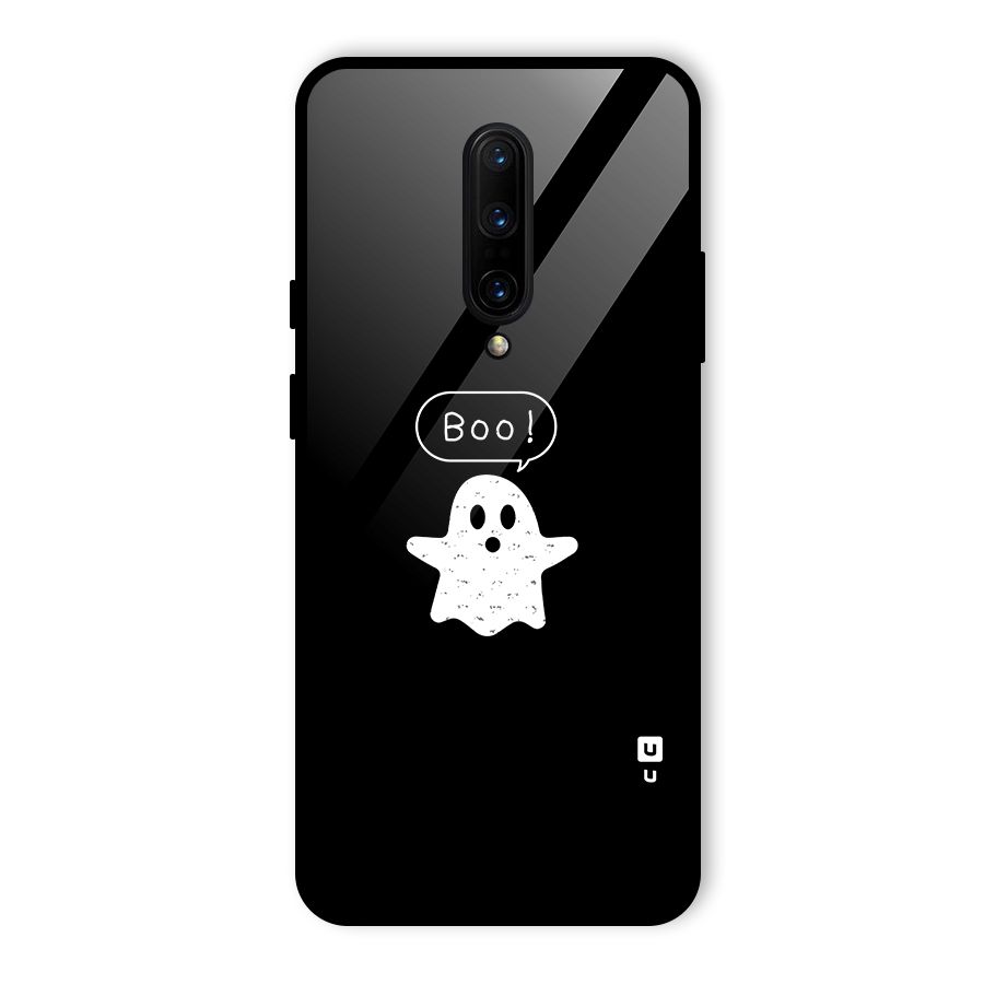 Boo Cute Ghost Glass Back Case for OnePlus 7 Pro