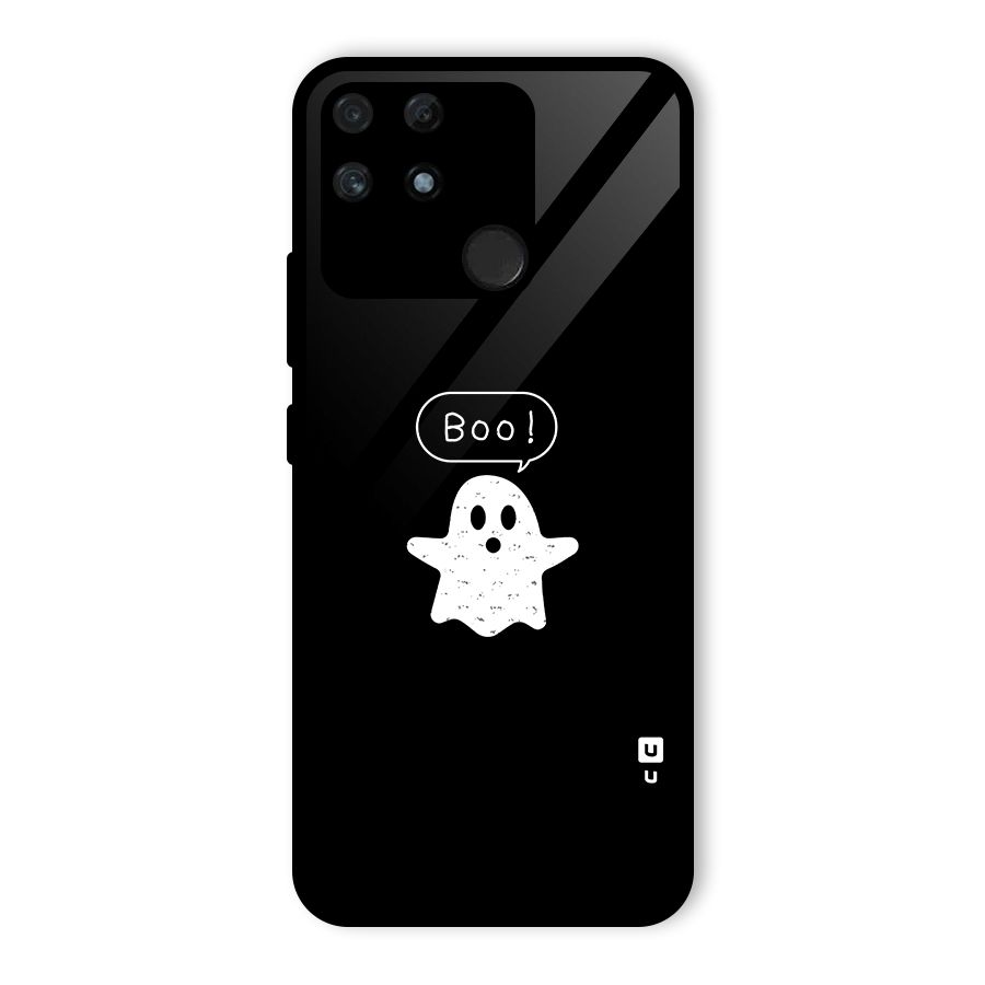Boo Cute Ghost Glass Back Case for Realme Narzo 50A