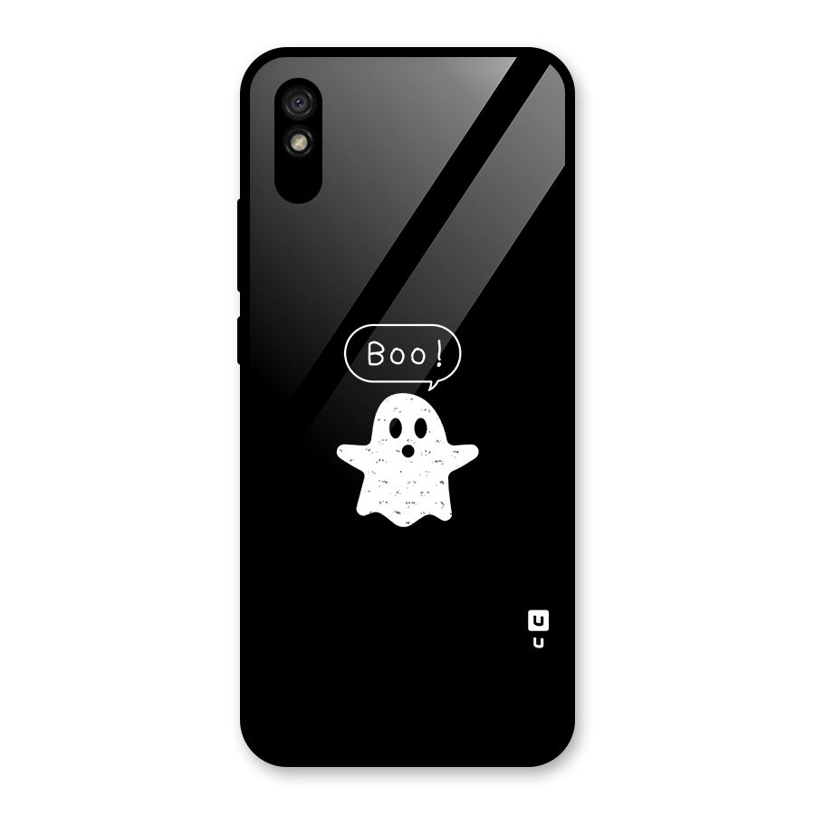 Boo Cute Ghost Glass Back Case for Redmi 9A