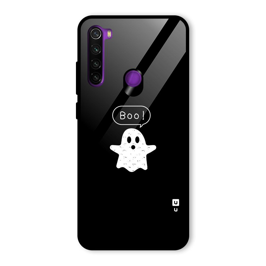 Boo Cute Ghost Glass Back Case for Redmi Note 8