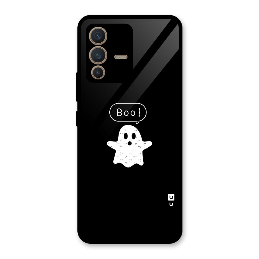 Boo Cute Ghost Glass Back Case for Vivo V23 5G