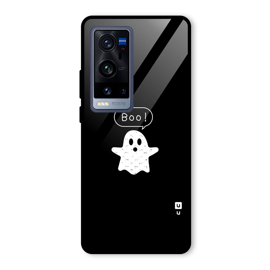 Boo Cute Ghost Glass Back Case for Vivo X60 Pro Plus