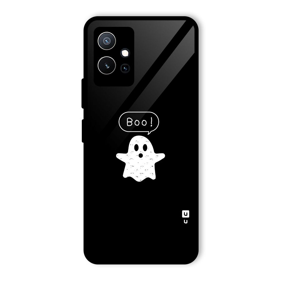 Boo Cute Ghost Glass Back Case for Vivo Y75 5G