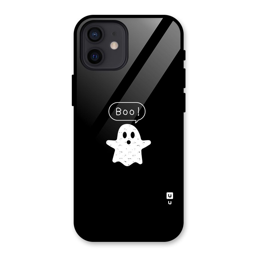 Boo Cute Ghost Glass Back Case for iPhone 12