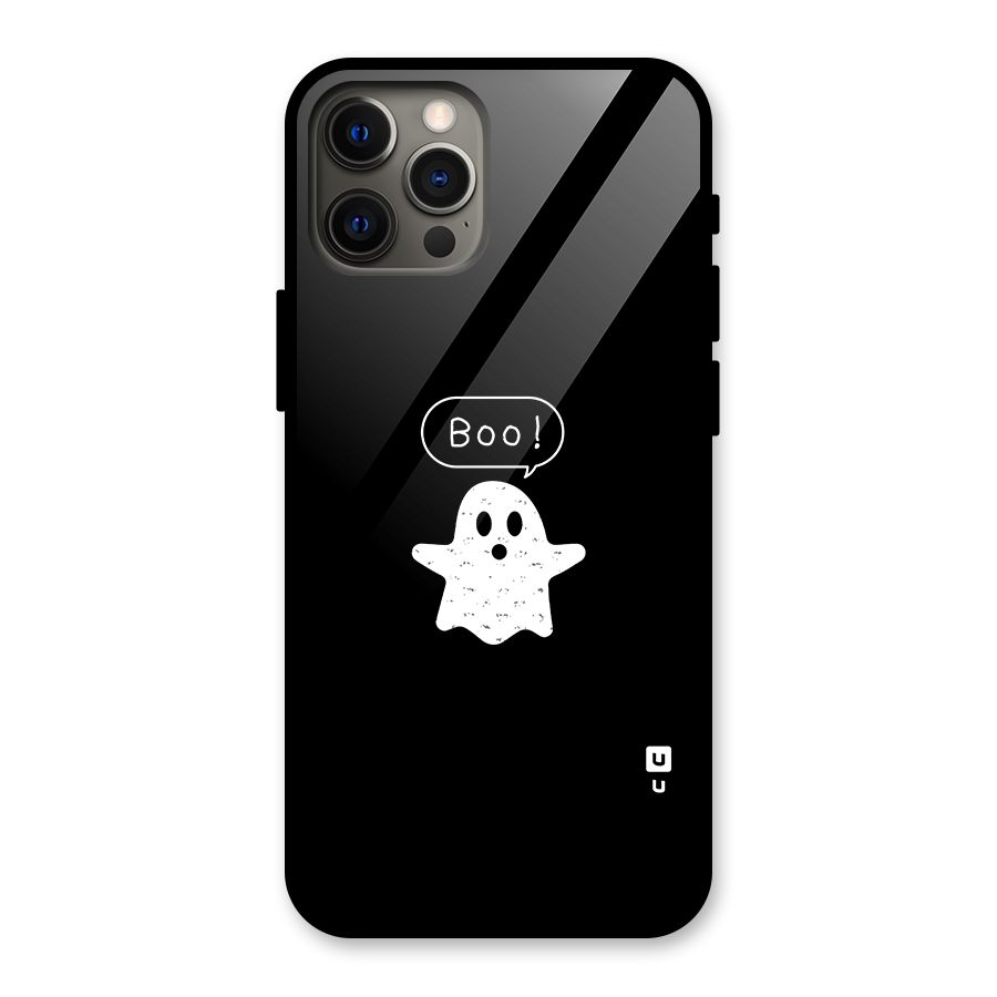 Boo Cute Ghost Glass Back Case for iPhone 12 Pro Max