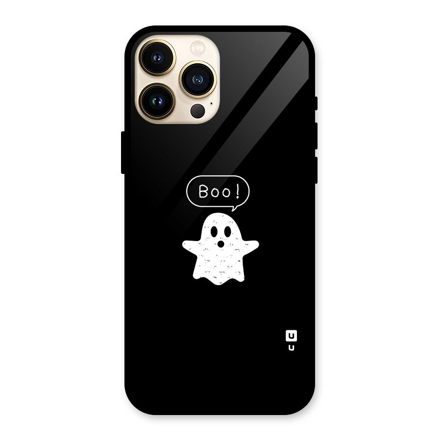 Boo Cute Ghost Glass Back Case for iPhone 13 Pro Max