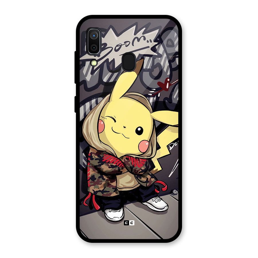 Boom Fun Glass Back Case for Galaxy A30