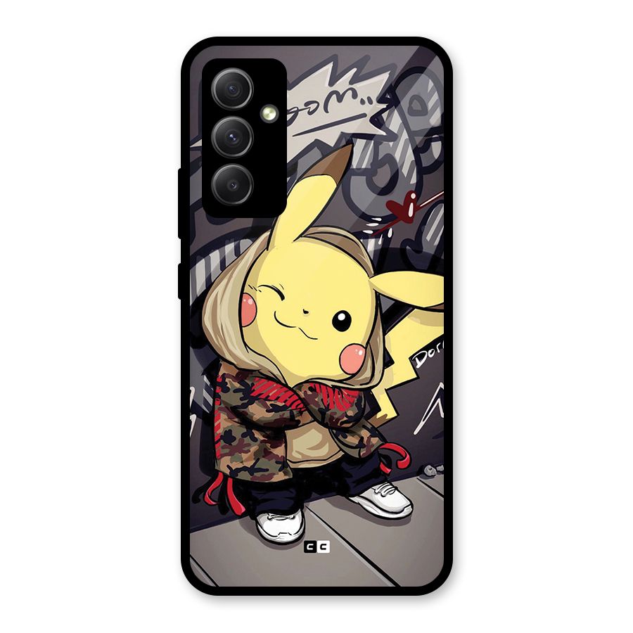 Boom Fun Glass Back Case for Galaxy A34