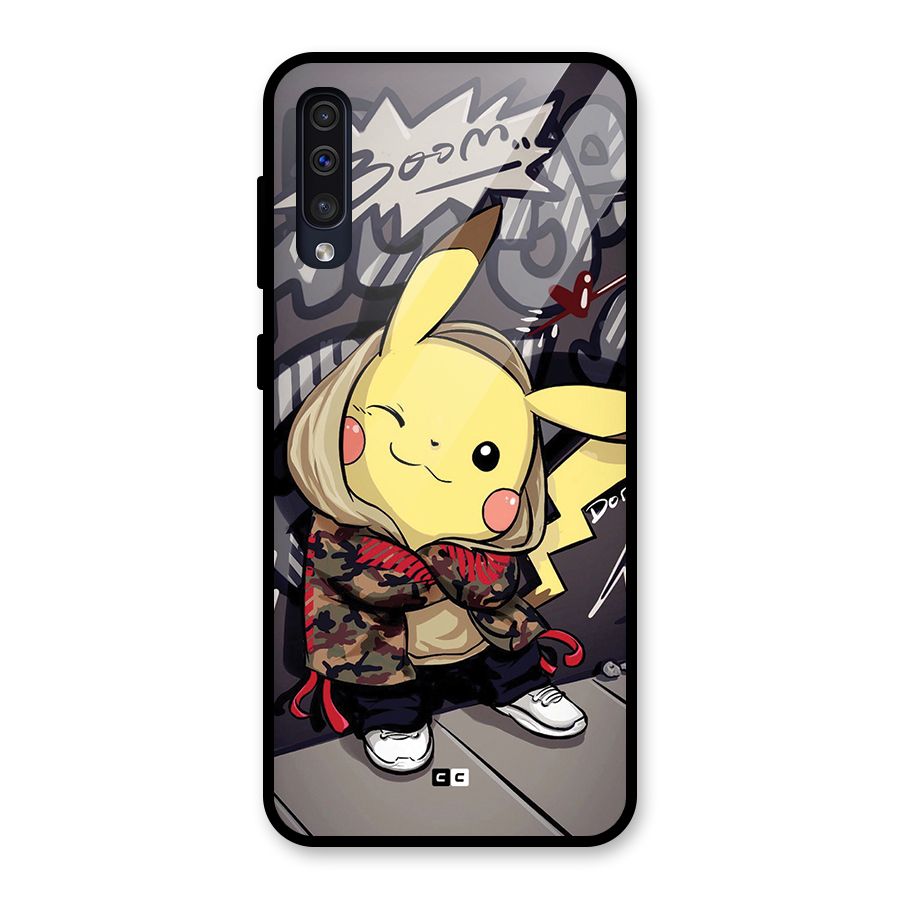 Boom Fun Glass Back Case for Galaxy A50s