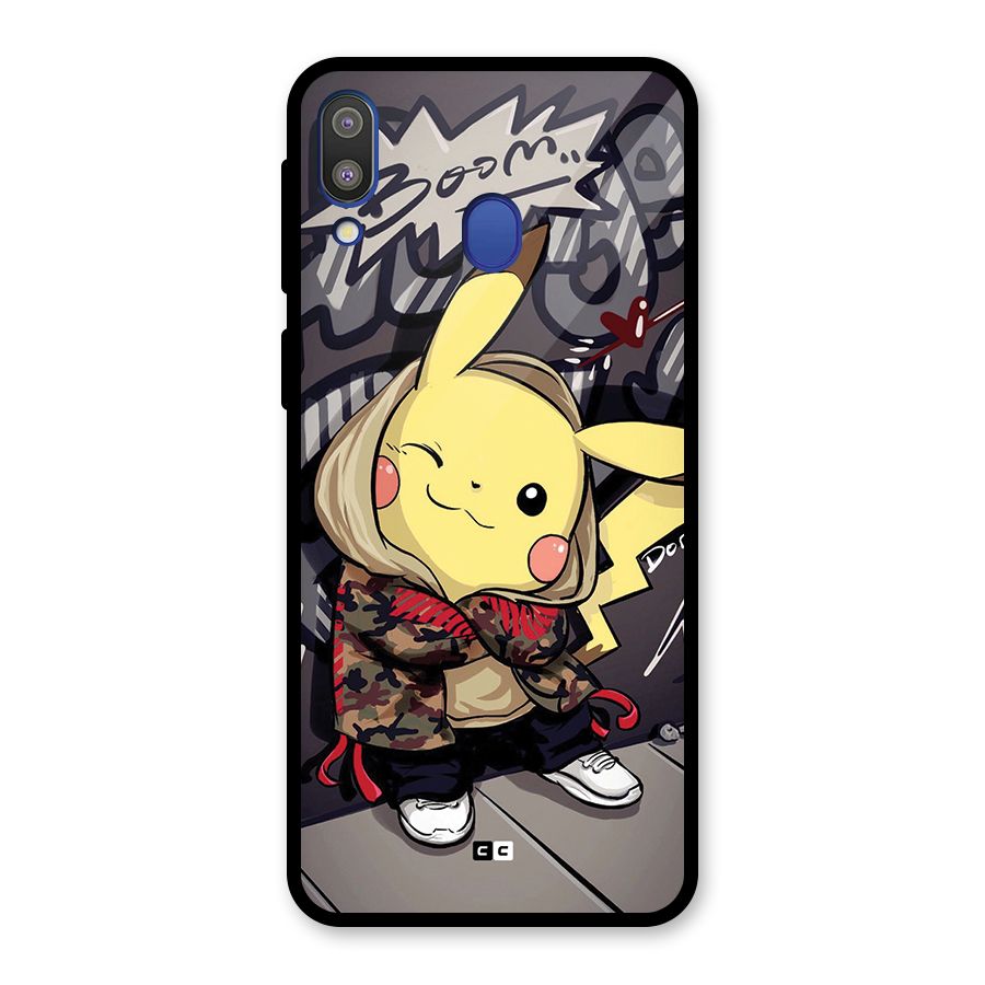 Boom Fun Glass Back Case for Galaxy M20