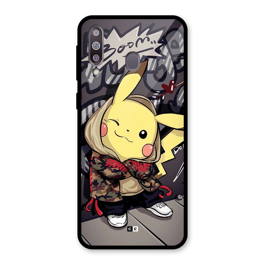 Boom Fun Glass Back Case for Galaxy M30