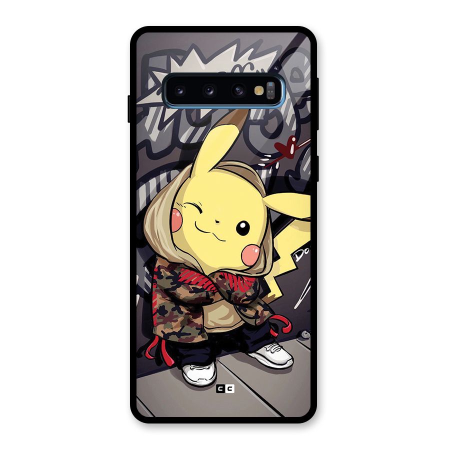 Boom Fun Glass Back Case for Galaxy S10