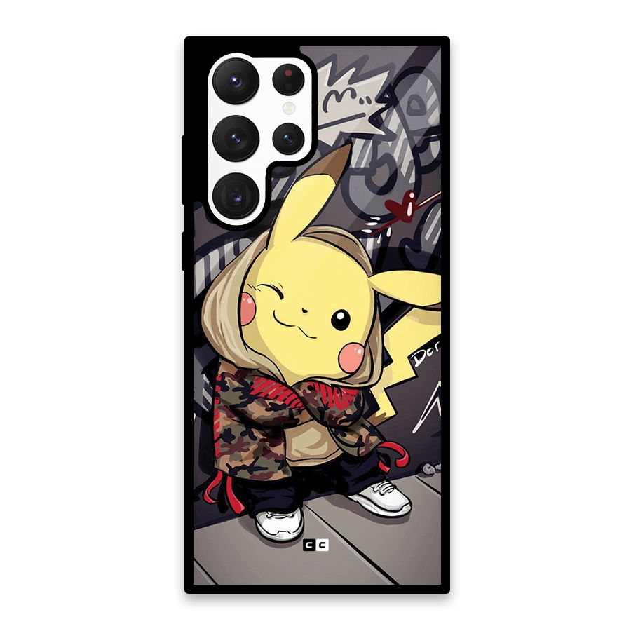 Boom Fun Glass Back Case for Galaxy S22 Ultra 5G
