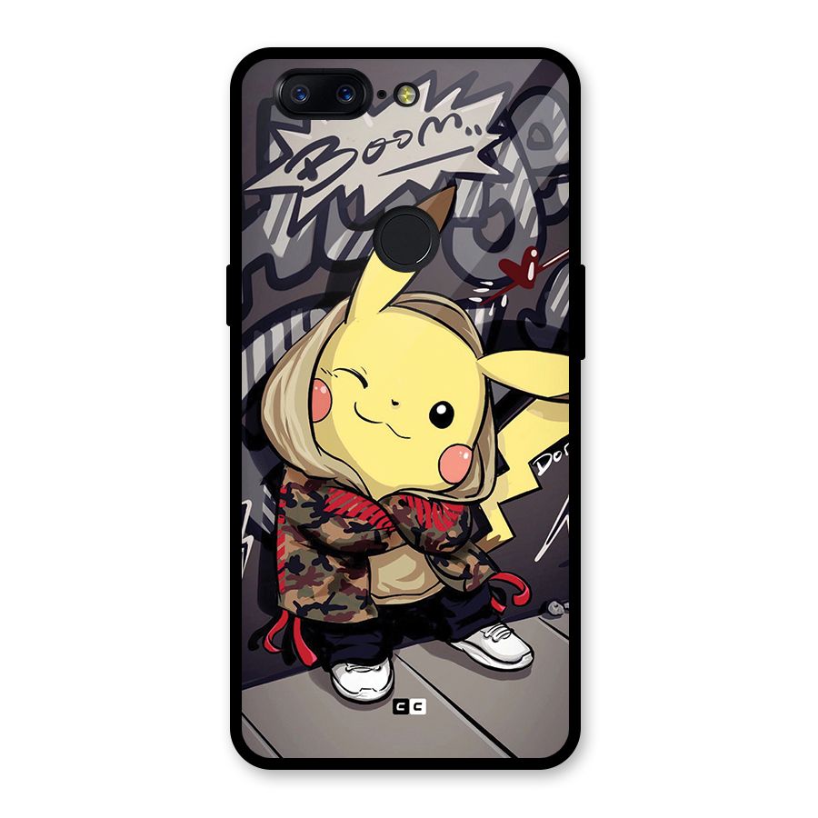 Boom Fun Glass Back Case for OnePlus 5T