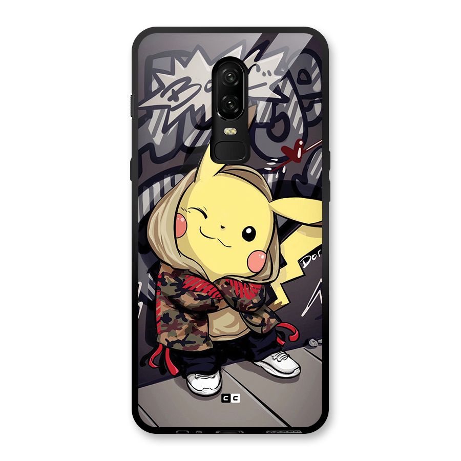 Boom Fun Glass Back Case for OnePlus 6
