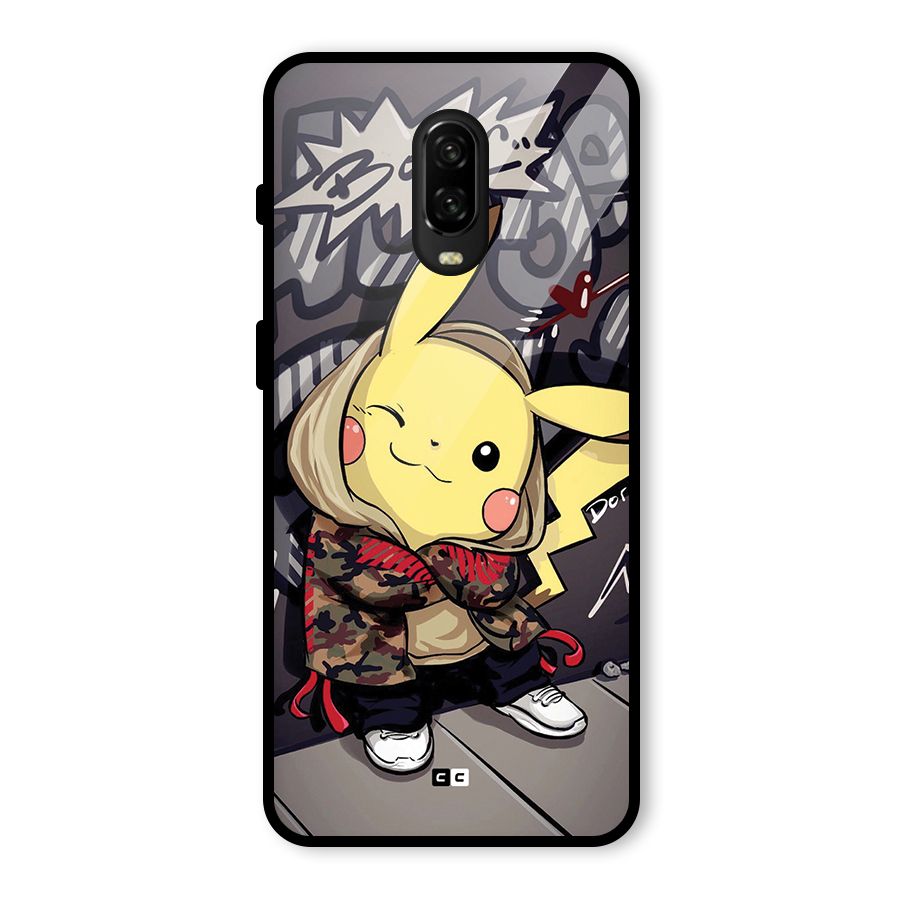 Boom Fun Glass Back Case for OnePlus 6T