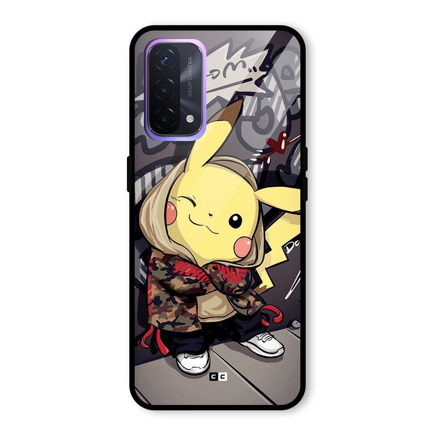 Boom Fun Glass Back Case for Oppo A74 5G