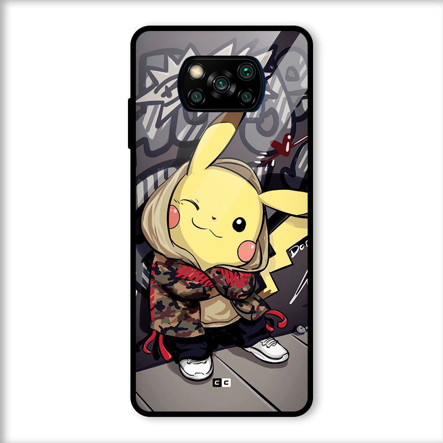 Boom Fun Glass Back Case for Poco X3