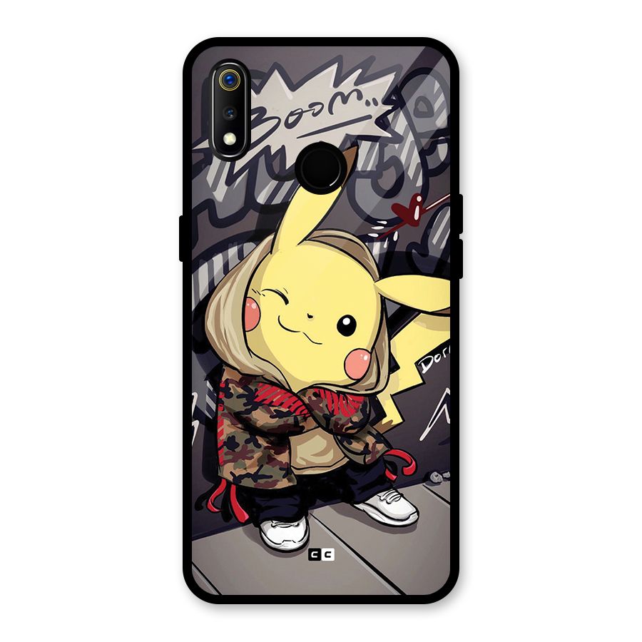 Boom Fun Glass Back Case for Realme 3i