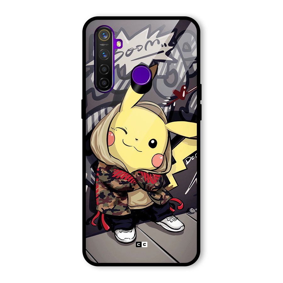 Boom Fun Glass Back Case for Realme 5 Pro