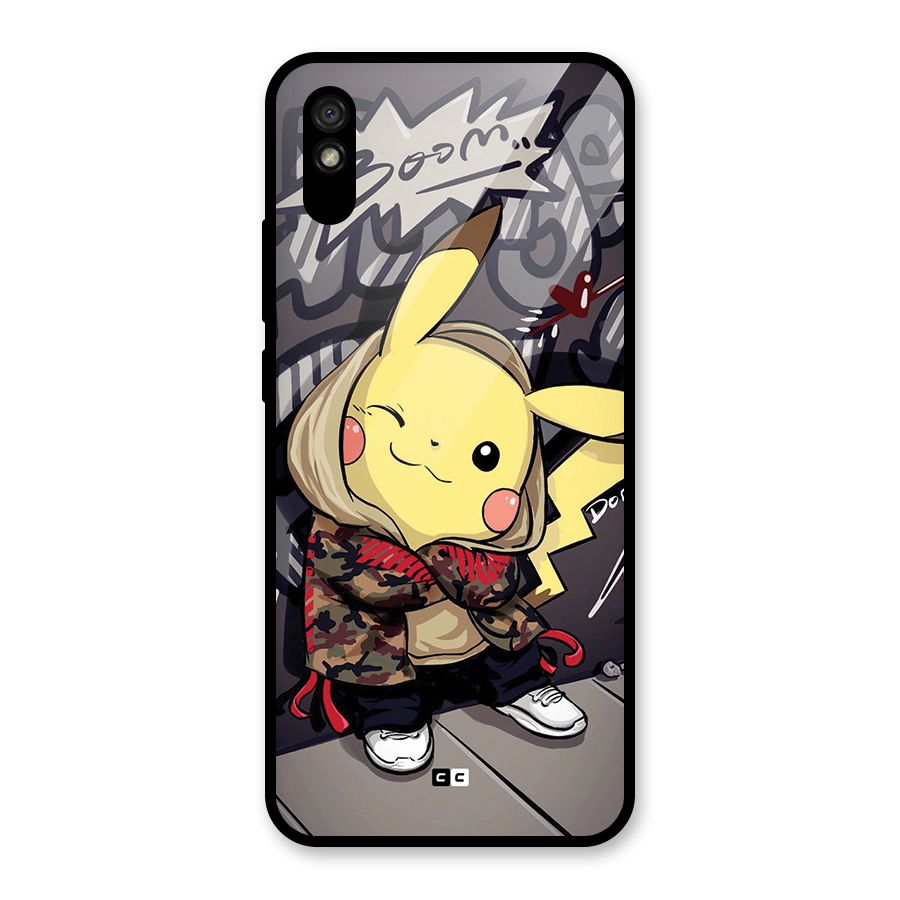 Boom Fun Glass Back Case for Redmi 9A