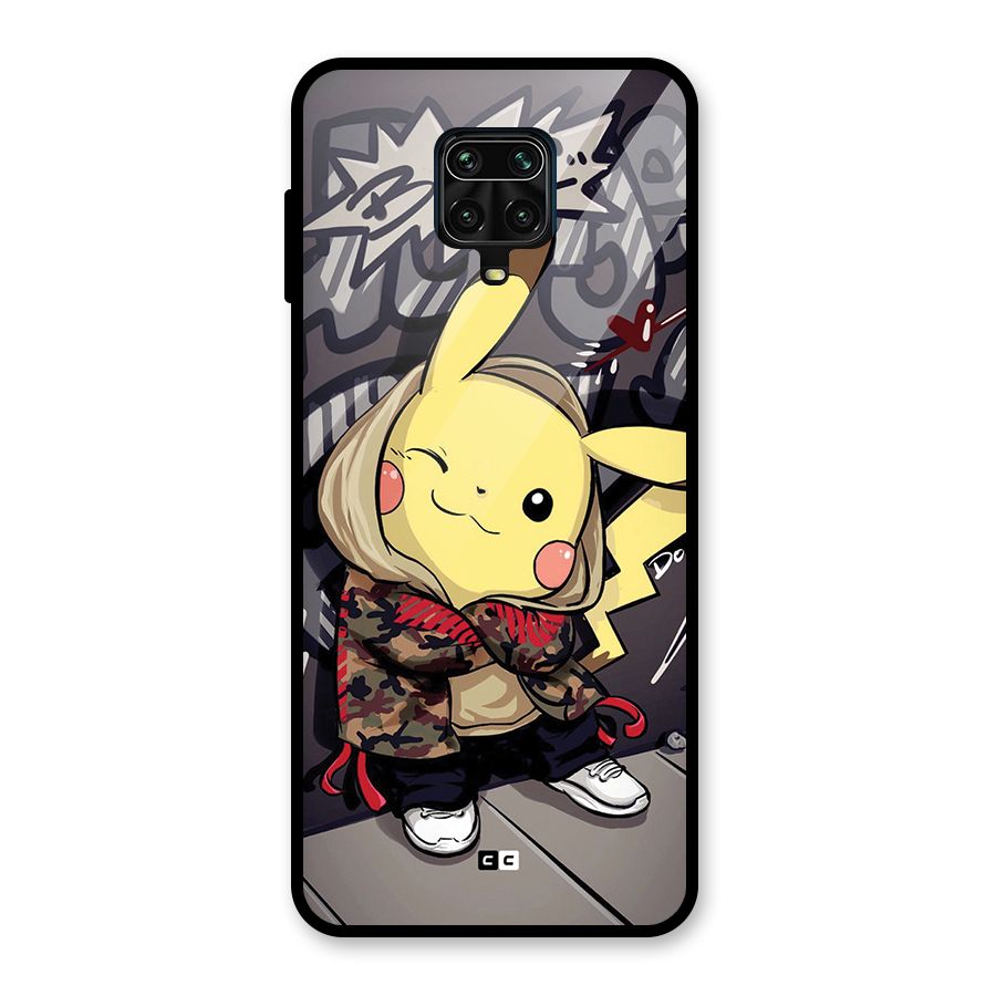 Boom Fun Glass Back Case for Redmi Note 9 Pro