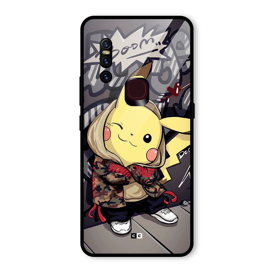 Boom Fun Glass Back Case for Vivo V15