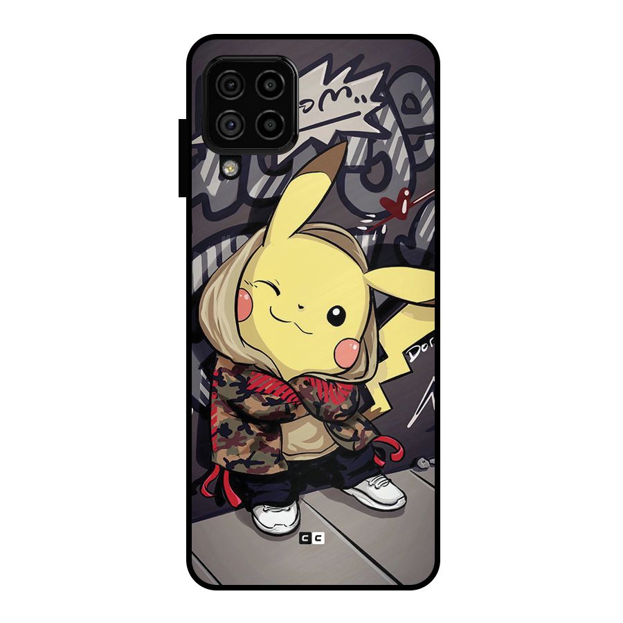 Boom Fun Metal Back Case for Galaxy A22 4G